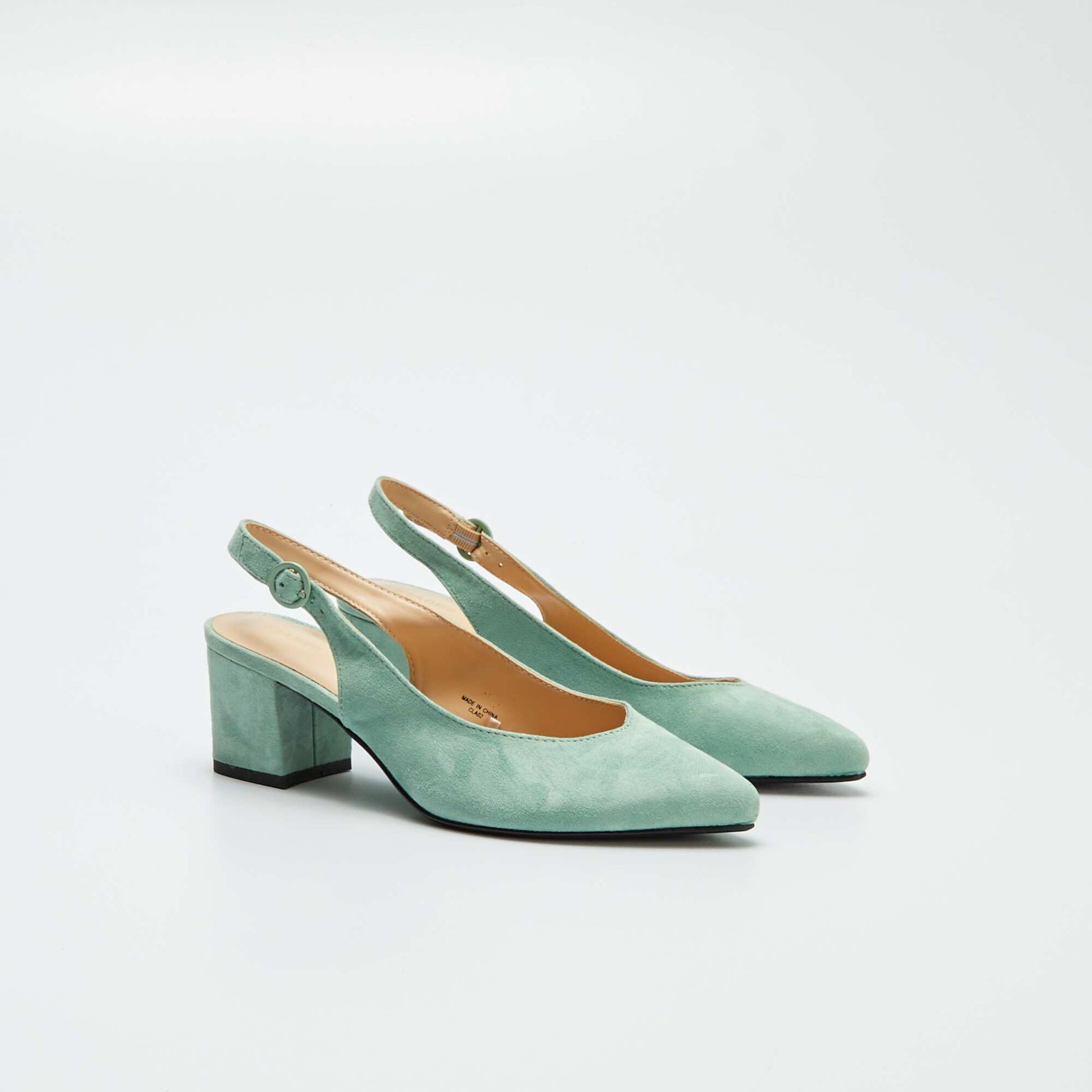 Shop Open Pointed Toe Heels Green for Women Online Kiabi UAE