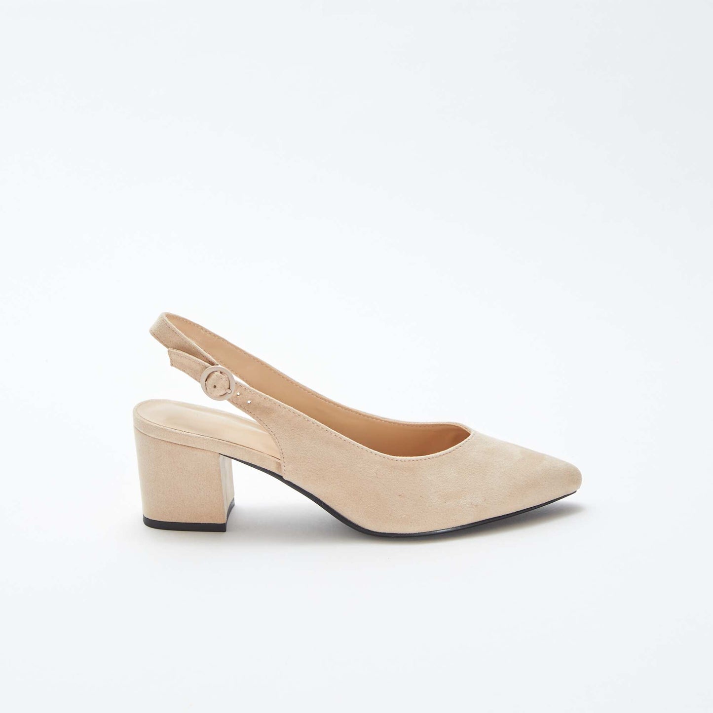 Open pointed toe heels BEIGE