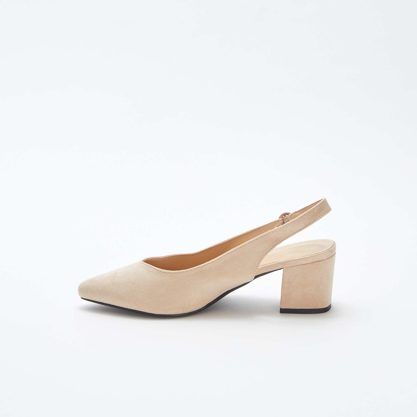 Open pointed toe heels BEIGE