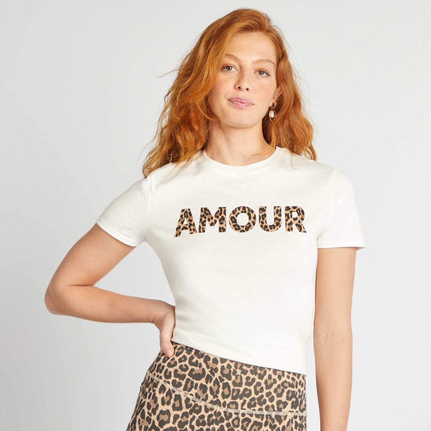 Printed T-shirt WHITE