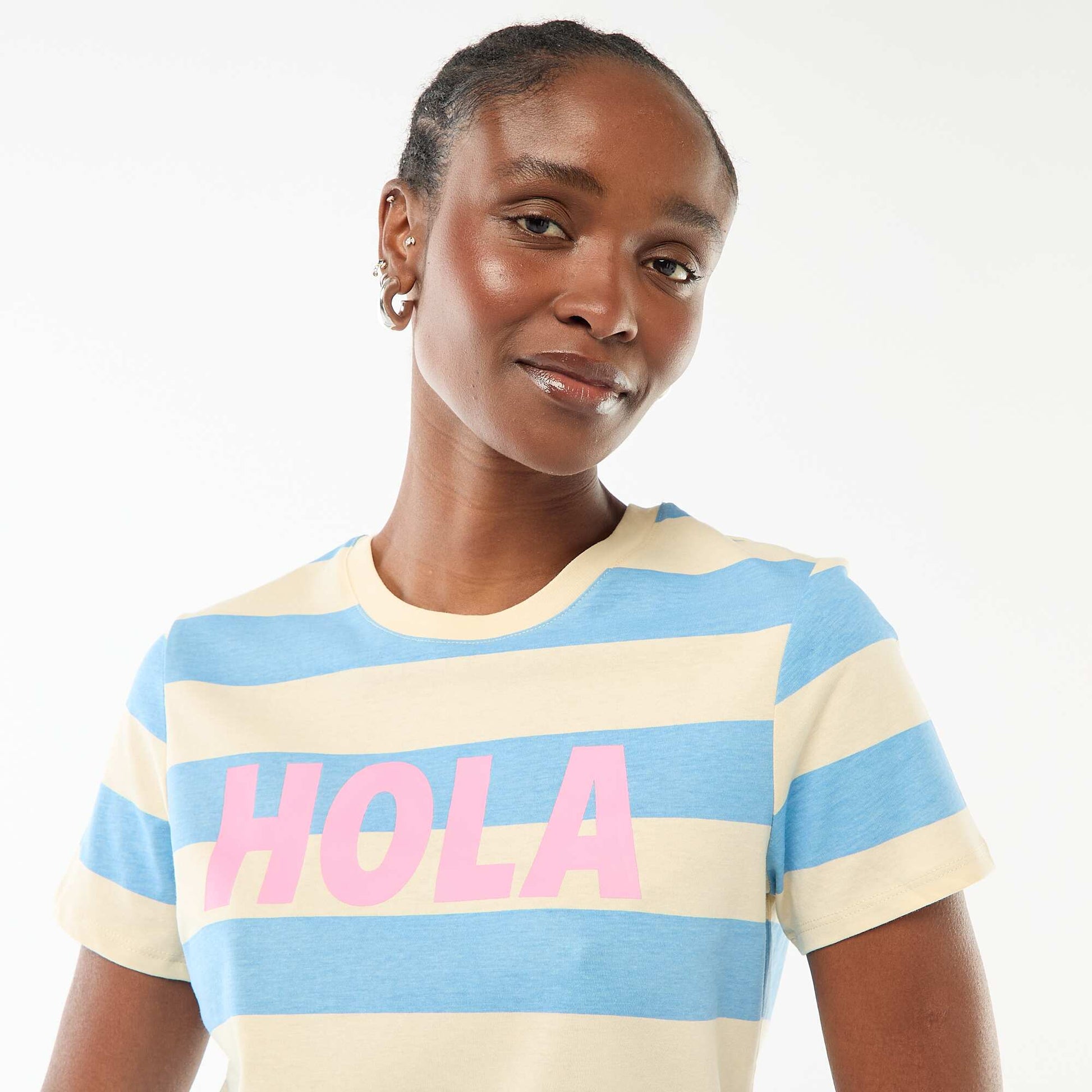 Printed T-shirt BLUE