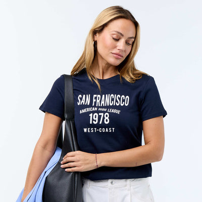 Printed T-shirt BLUE