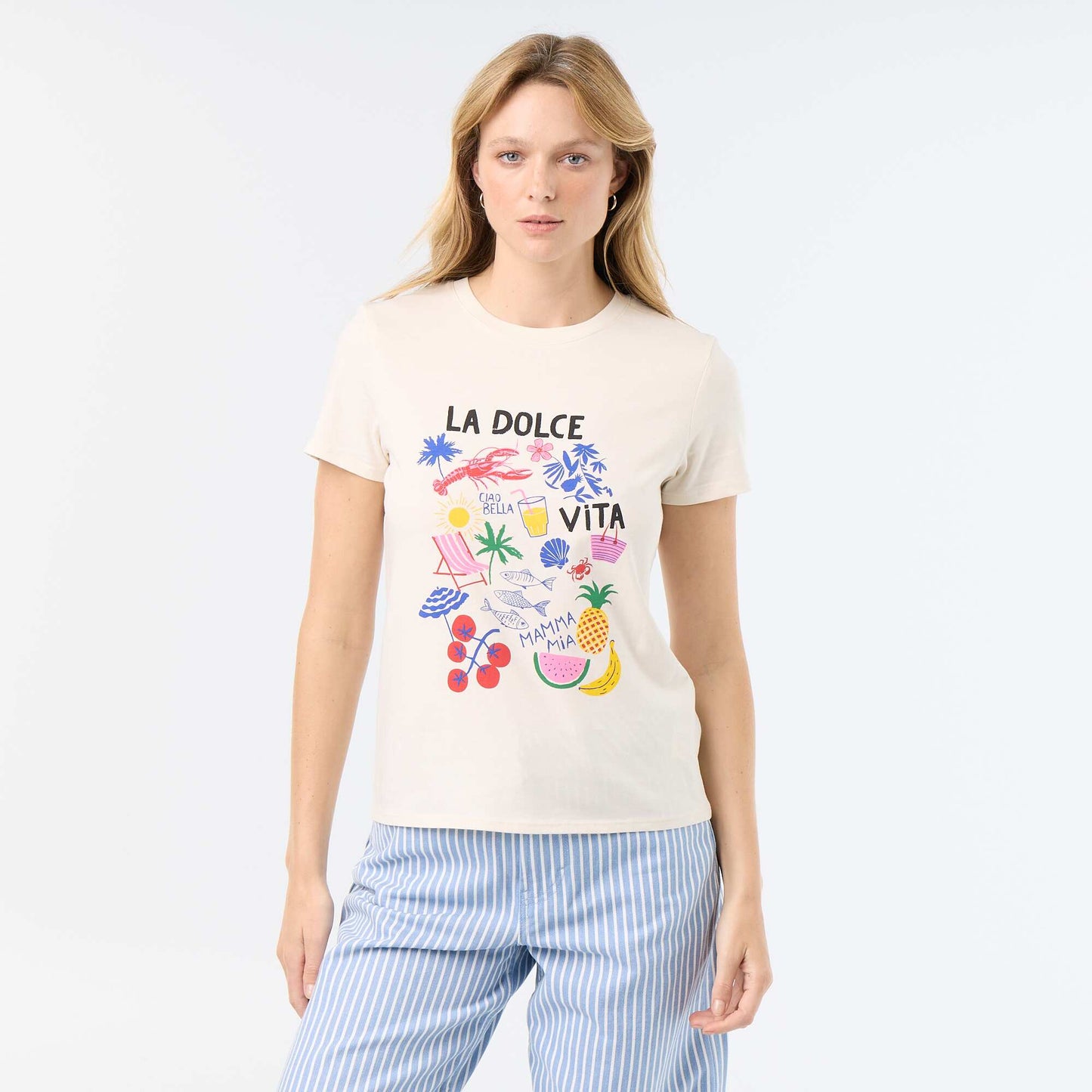 Printed T-shirt WHITE