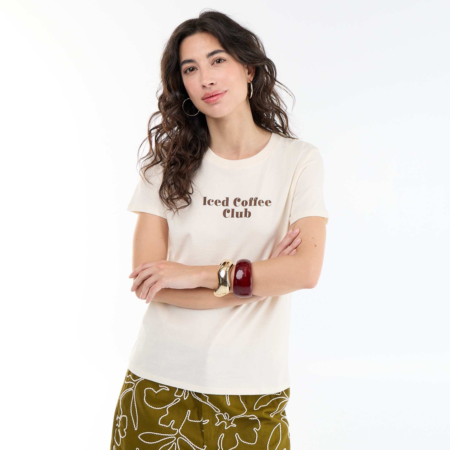 Printed T-shirt WHITE