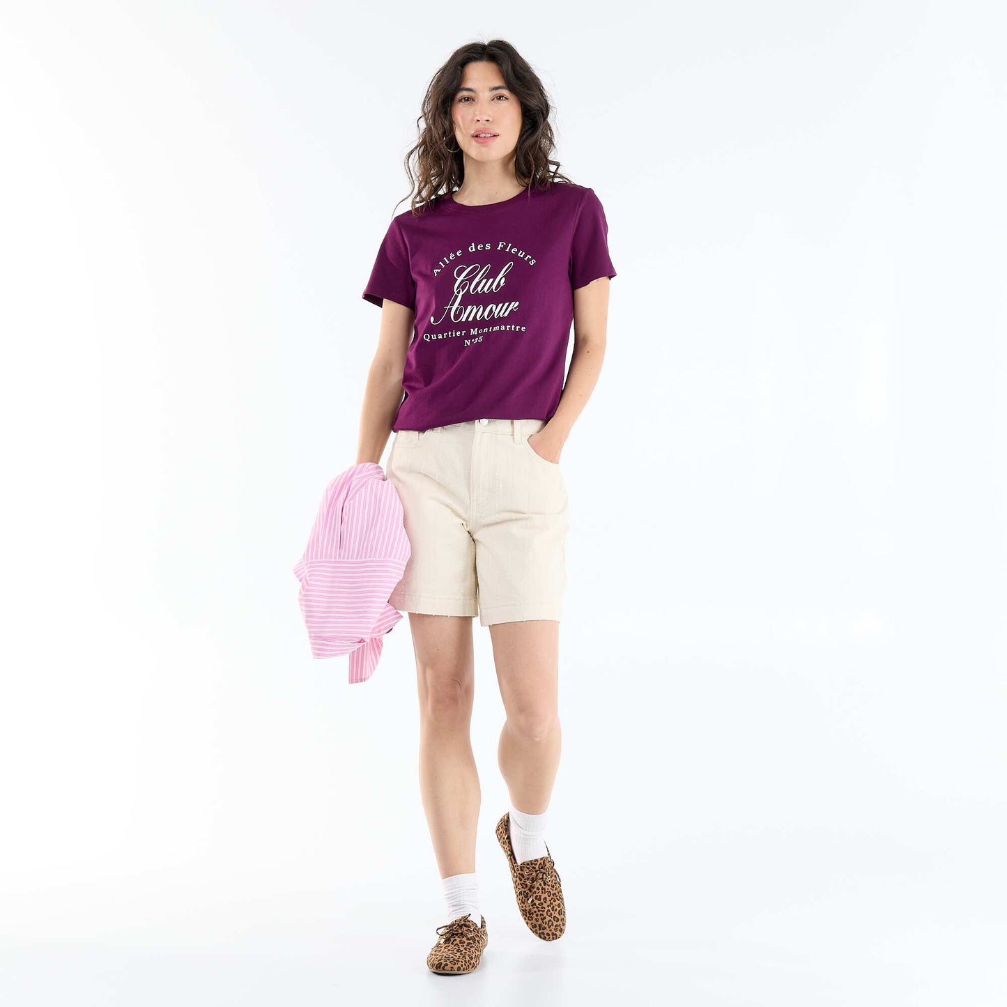 Printed T-shirt PURPLE