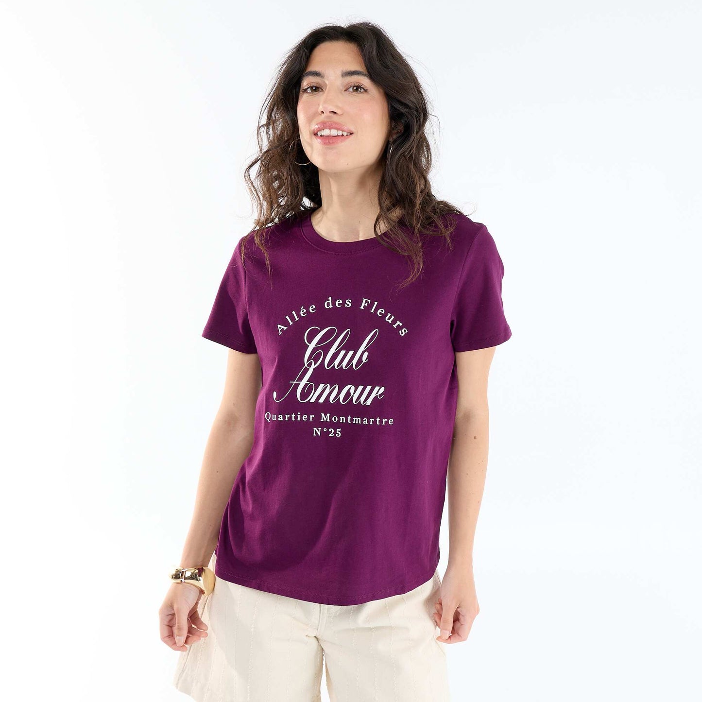 Printed T-shirt PURPLE