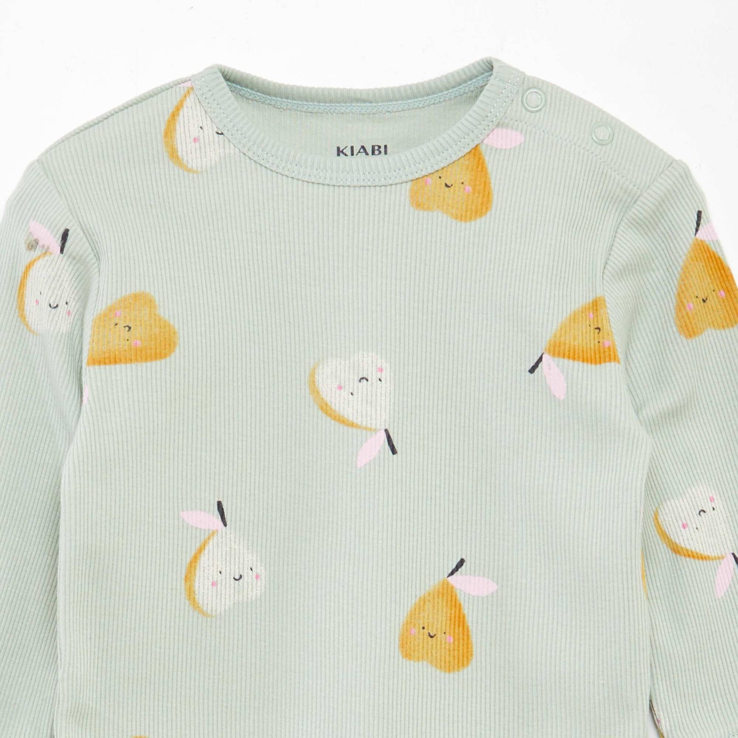 Printed knit pyjamas - 2-piece set GREEN