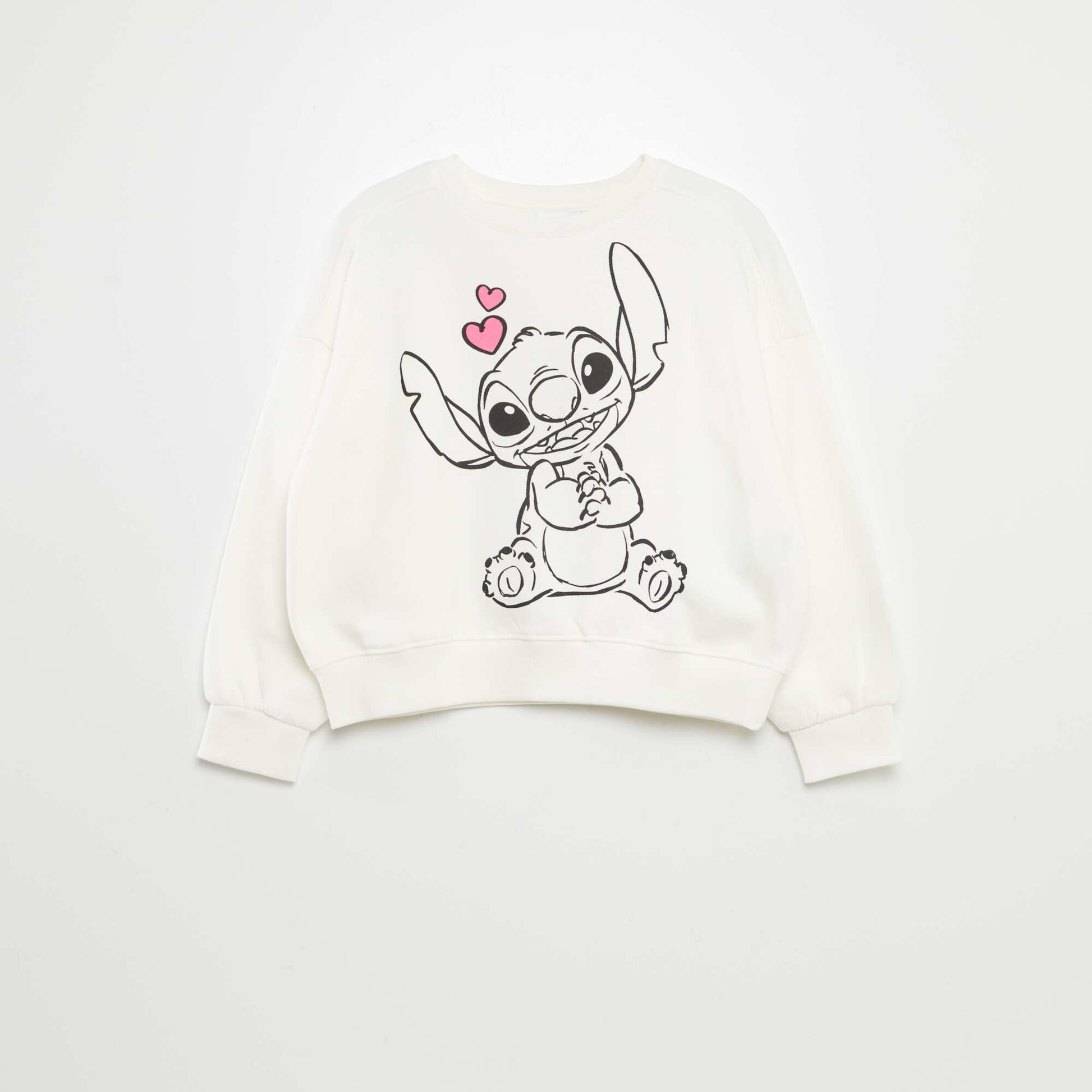 Stitch sweatshirt WHITE