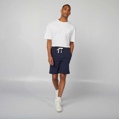 Lightweight fleece Bermuda shorts BLUE