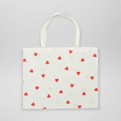 Printed XL tote bag RED