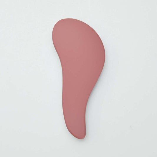 Curved hairbrush with bristles PINK