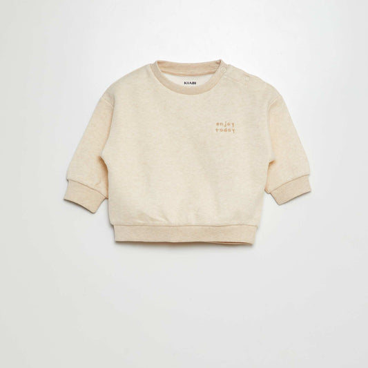 Plain sweatshirt BEIGE
