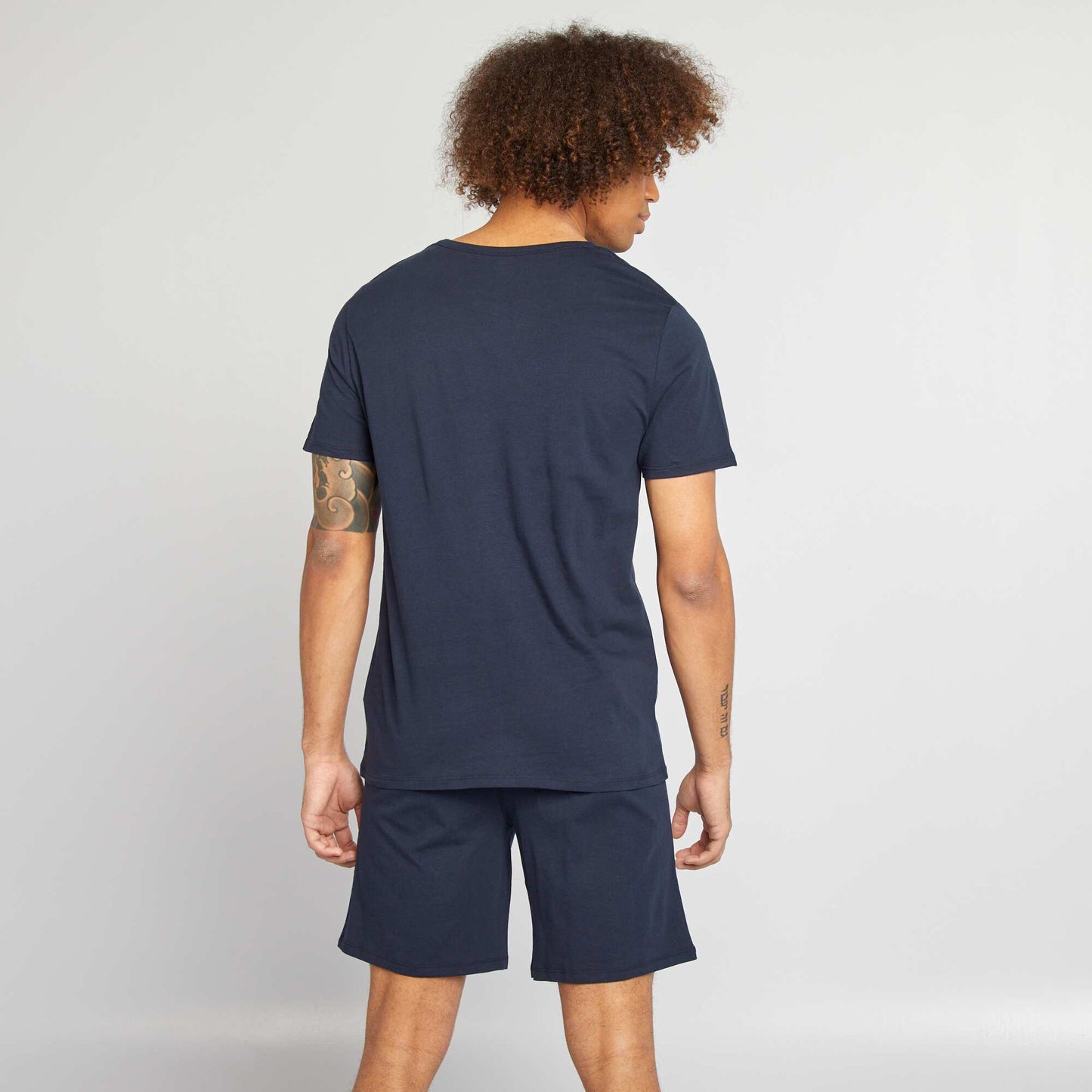 T-shirt and shorts pyjama set - 2-piece set BLUE