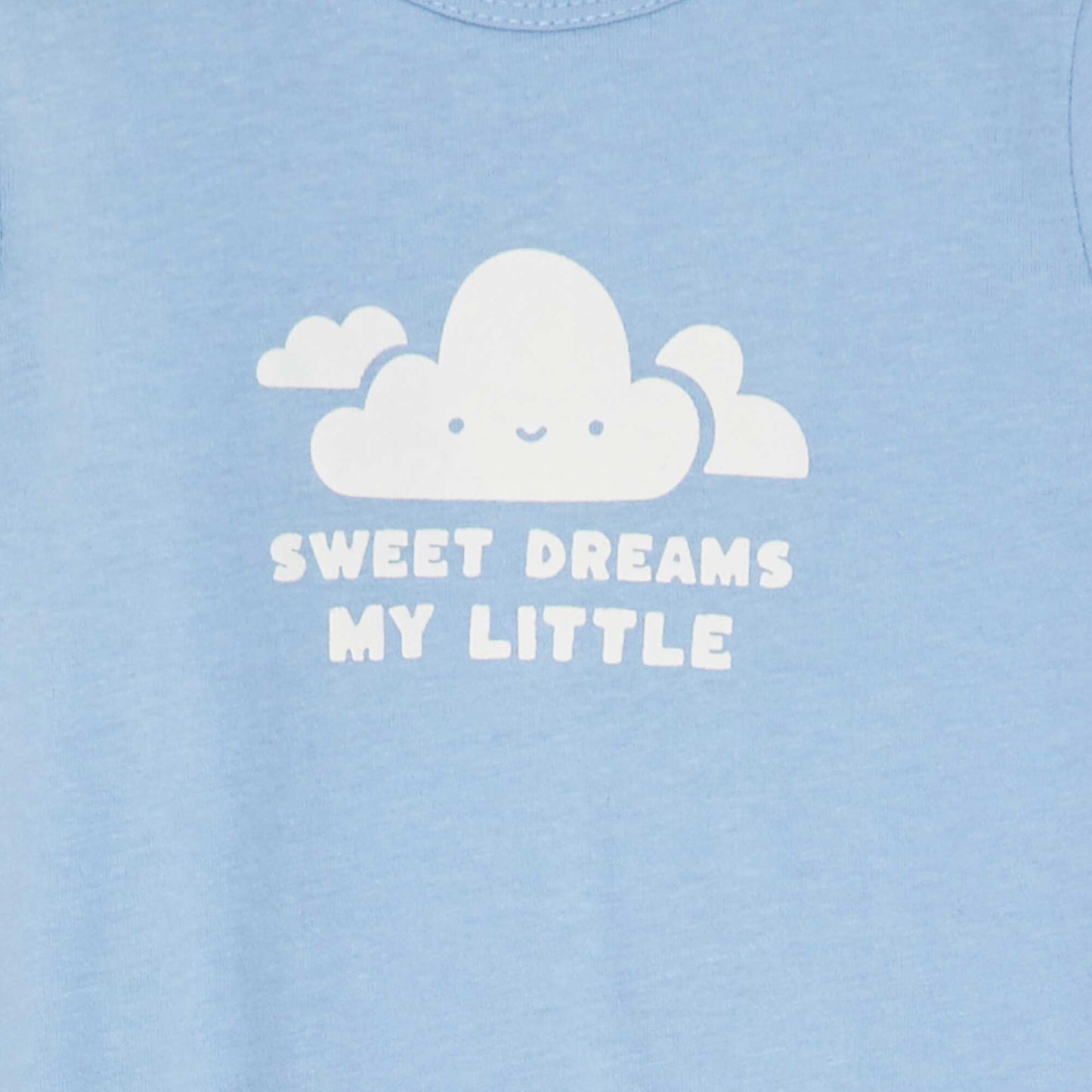 Lightweight sleepsuit with feet BLUE