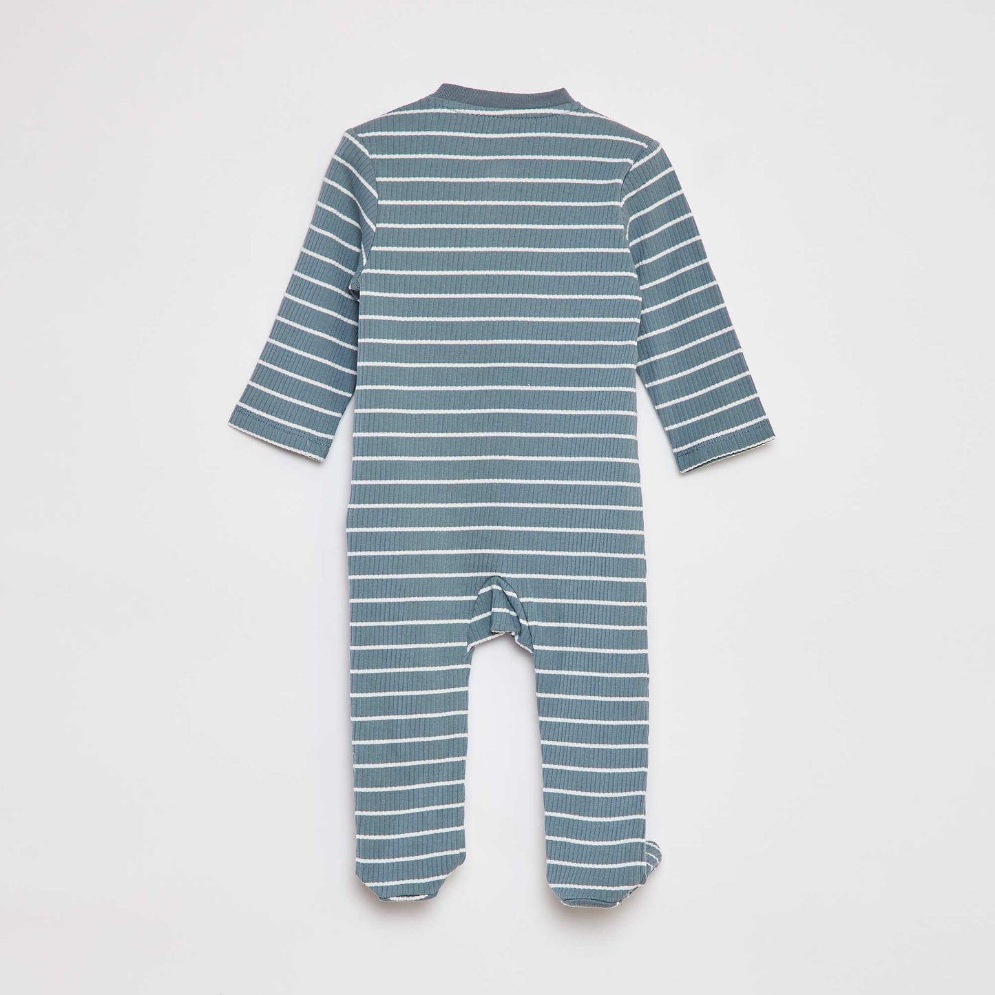 Lightweight ribbed sleepsuit BLUE