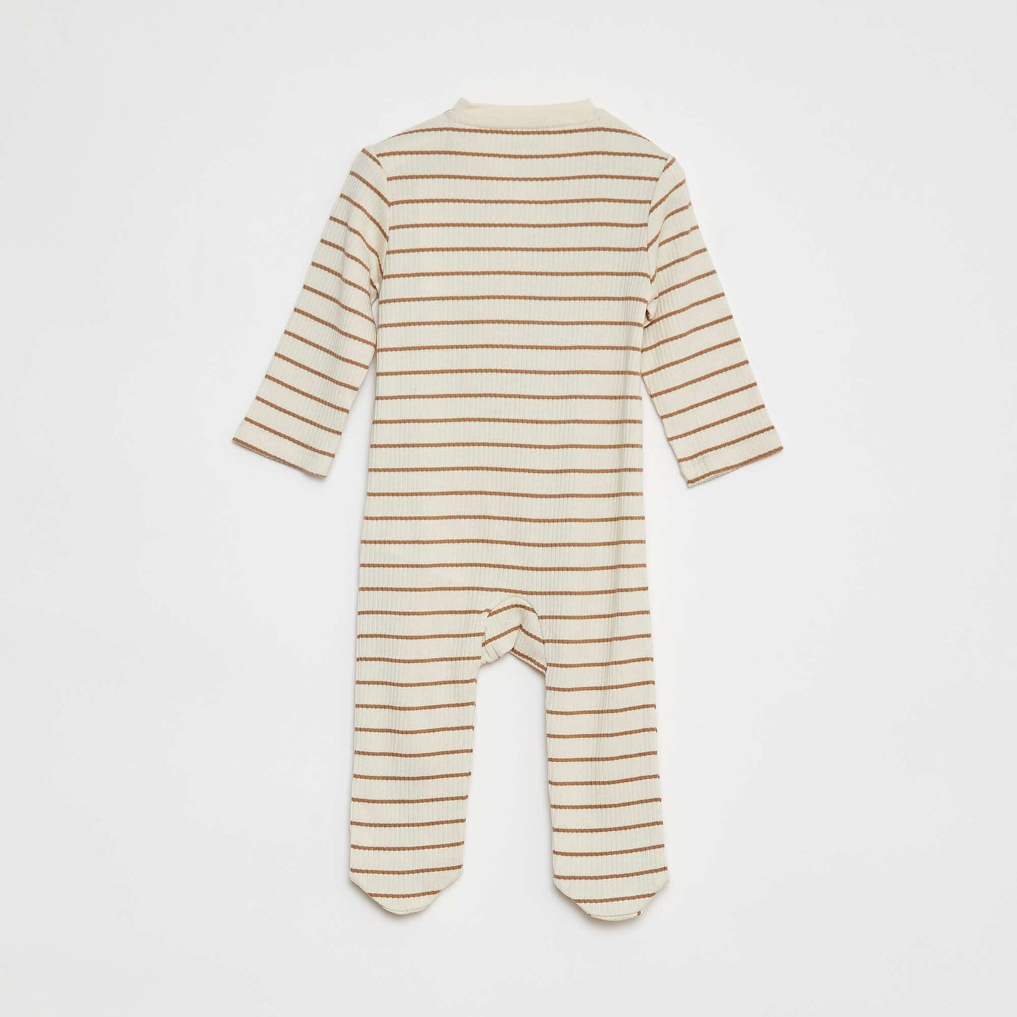 Lightweight ribbed sleepsuit WHITE