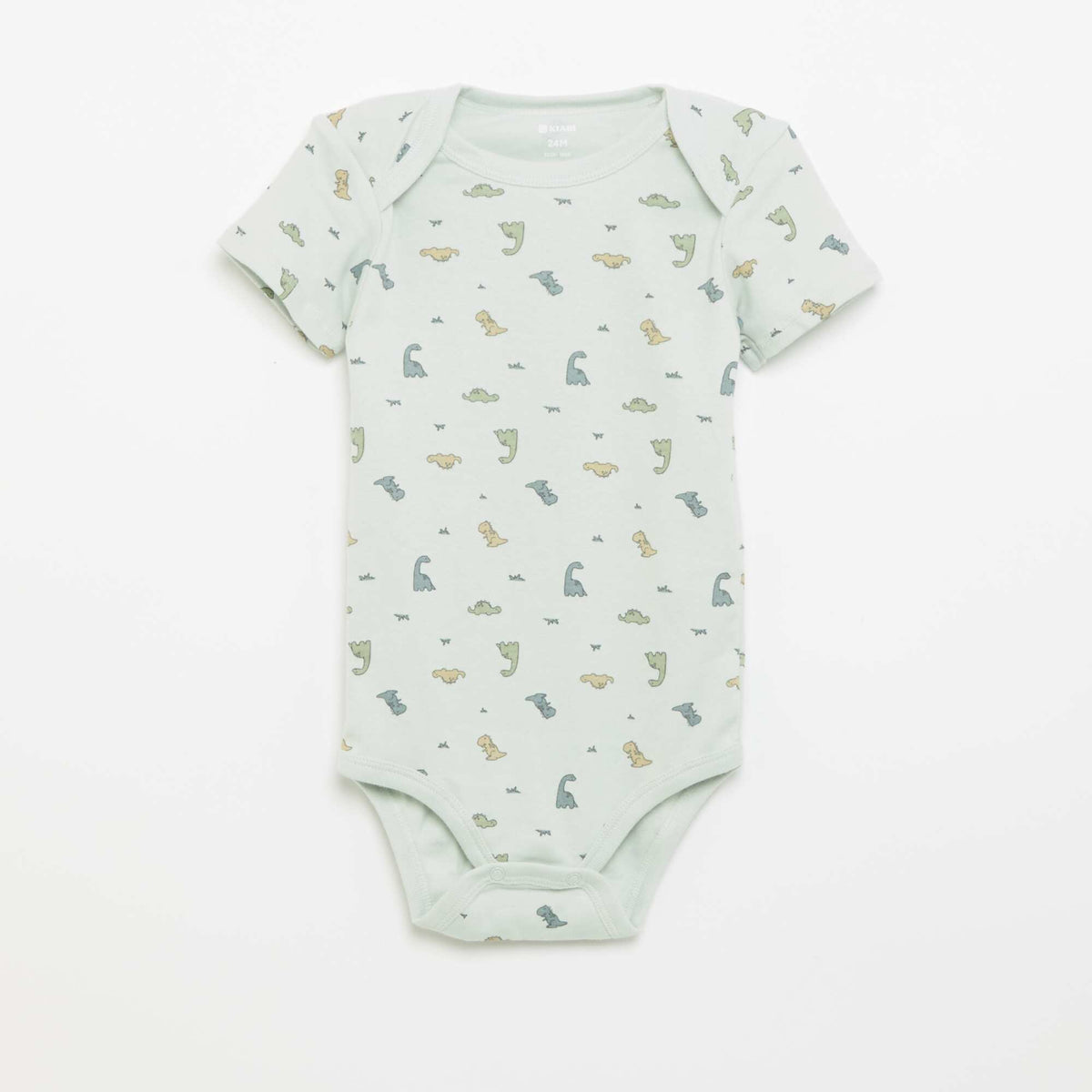 Printed cotton bodysuits - Pack of 3 BLUE