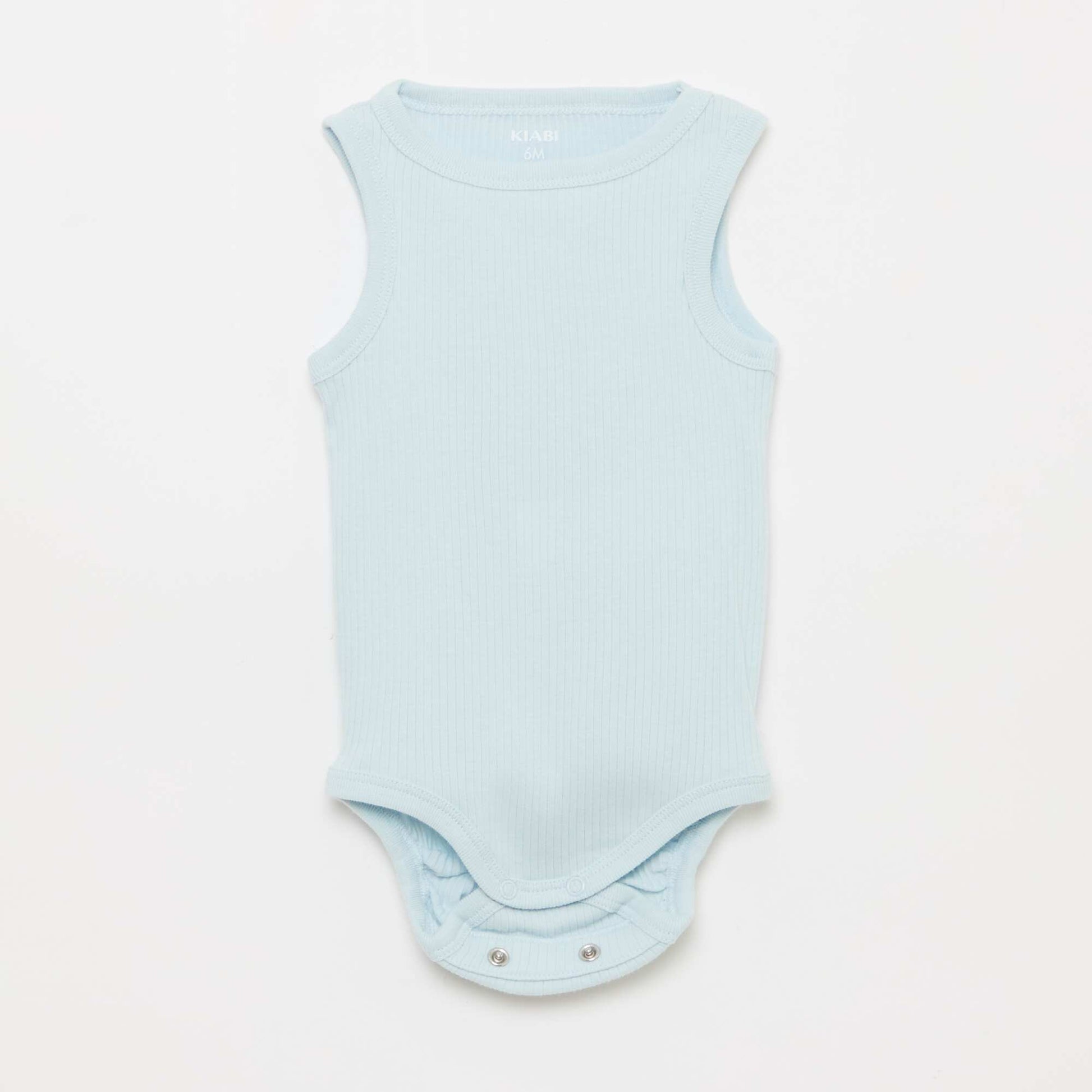 Set of 3 Adjustable Solid Strap Bodysuits BLUE