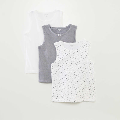 Pack of Wide-Strap Tank Tops BLACK