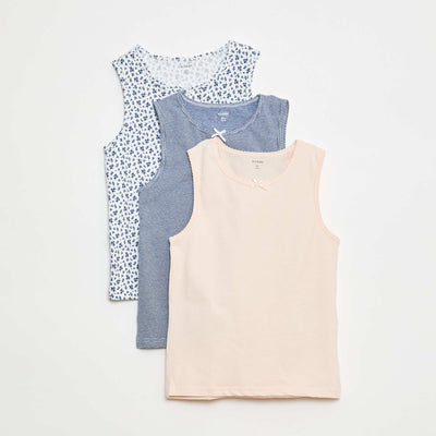 Pack of Wide-Strap Tank Tops BLUE