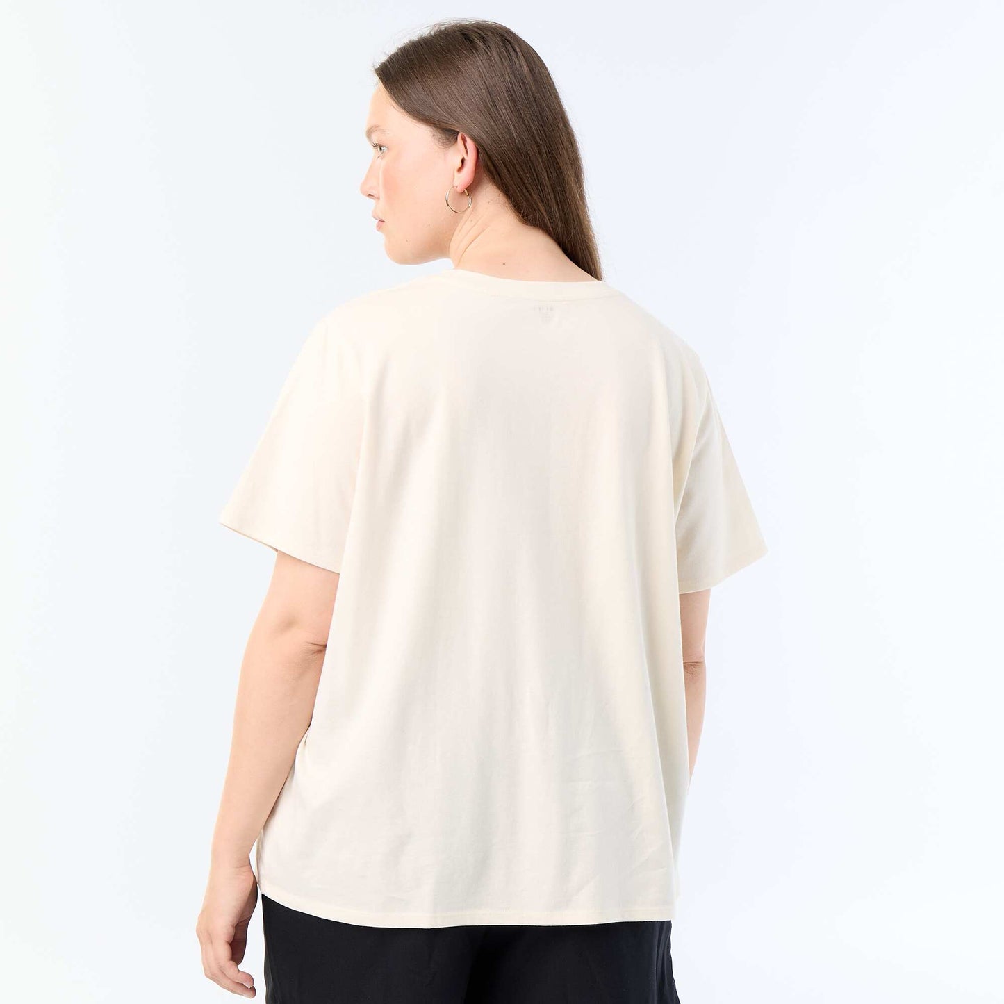 Short-sleeved printed T-shirt WHITE