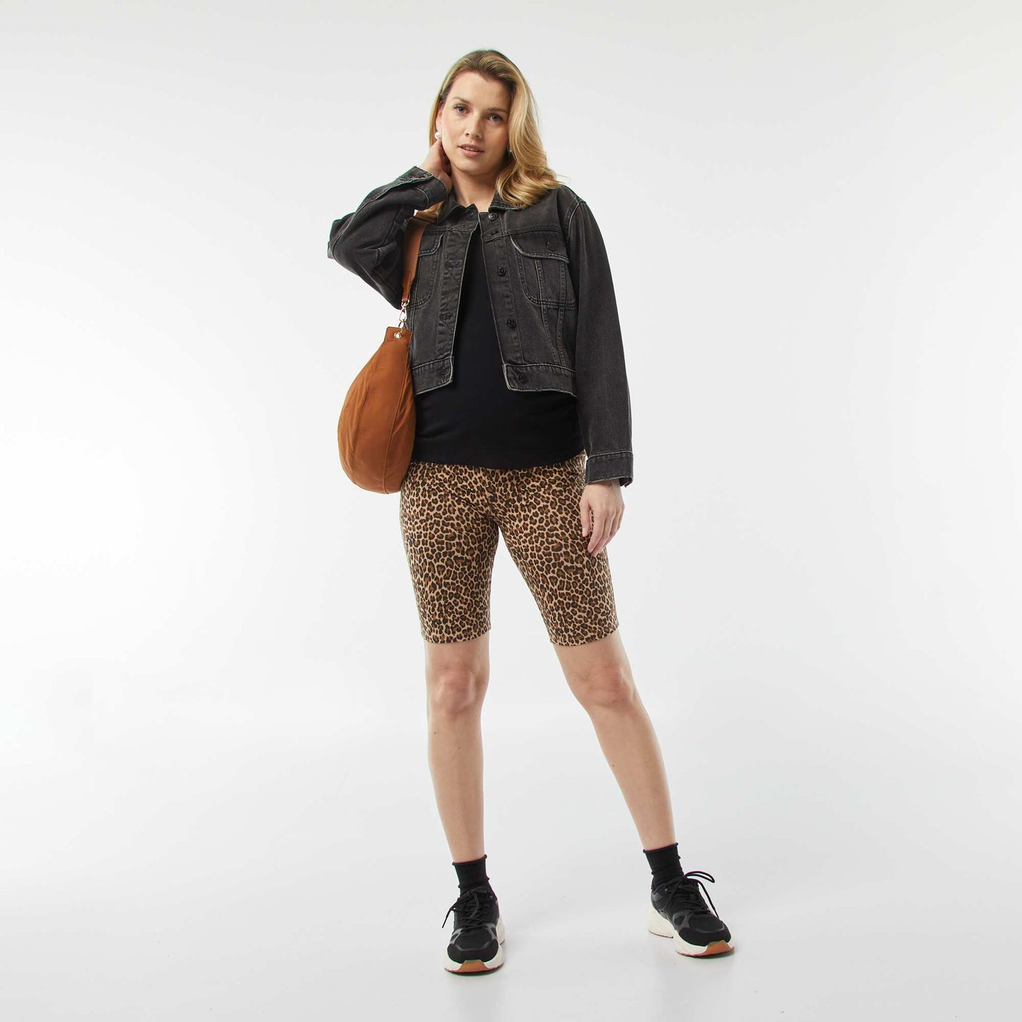 Vest top with cutaway shoulders BLACK