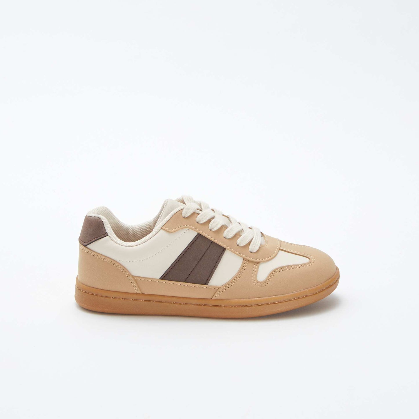 Low-top lace-up trainers WHITE