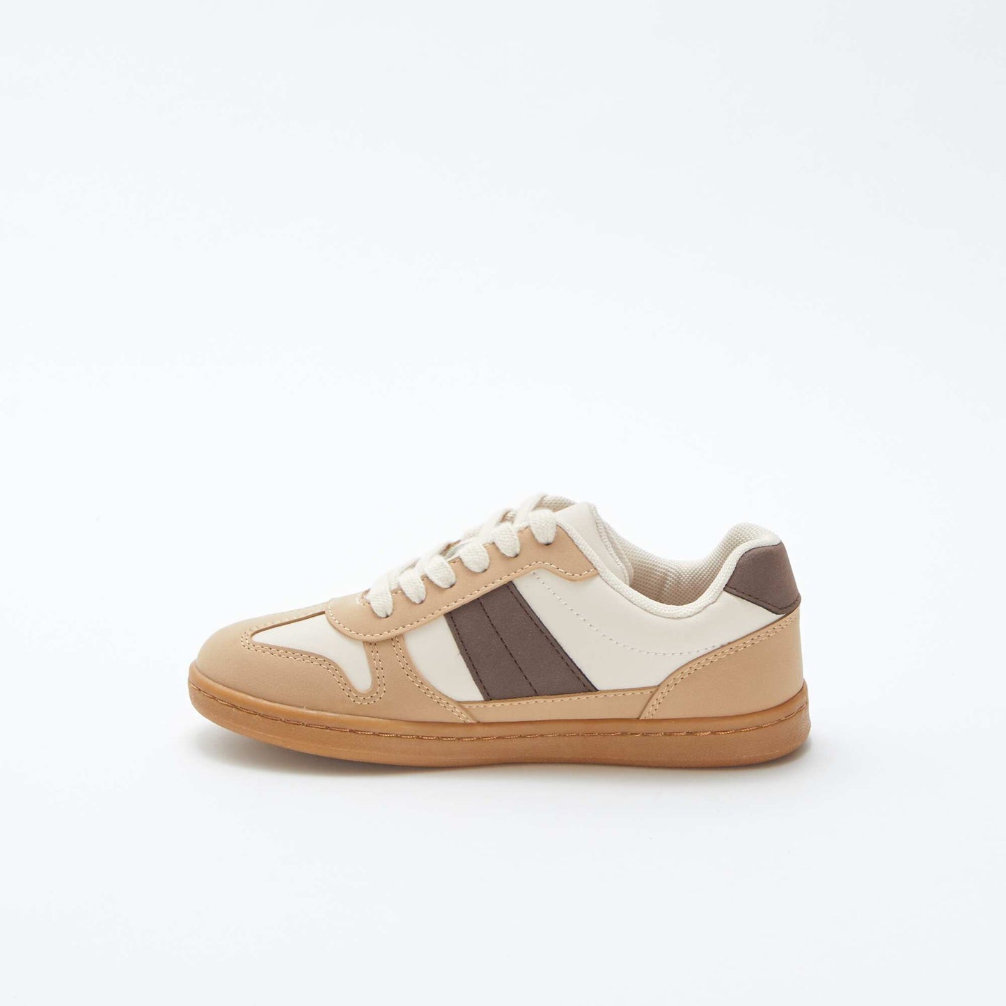 Low-top lace-up trainers WHITE