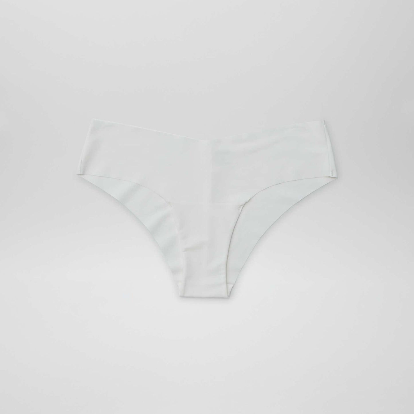 Pack of 2 pairs of seamless microfibre boy shorts WHITE
