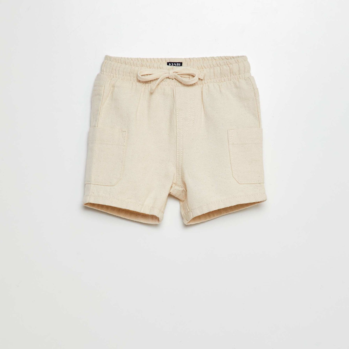 Bermuda shorts with patch pockets WHITE