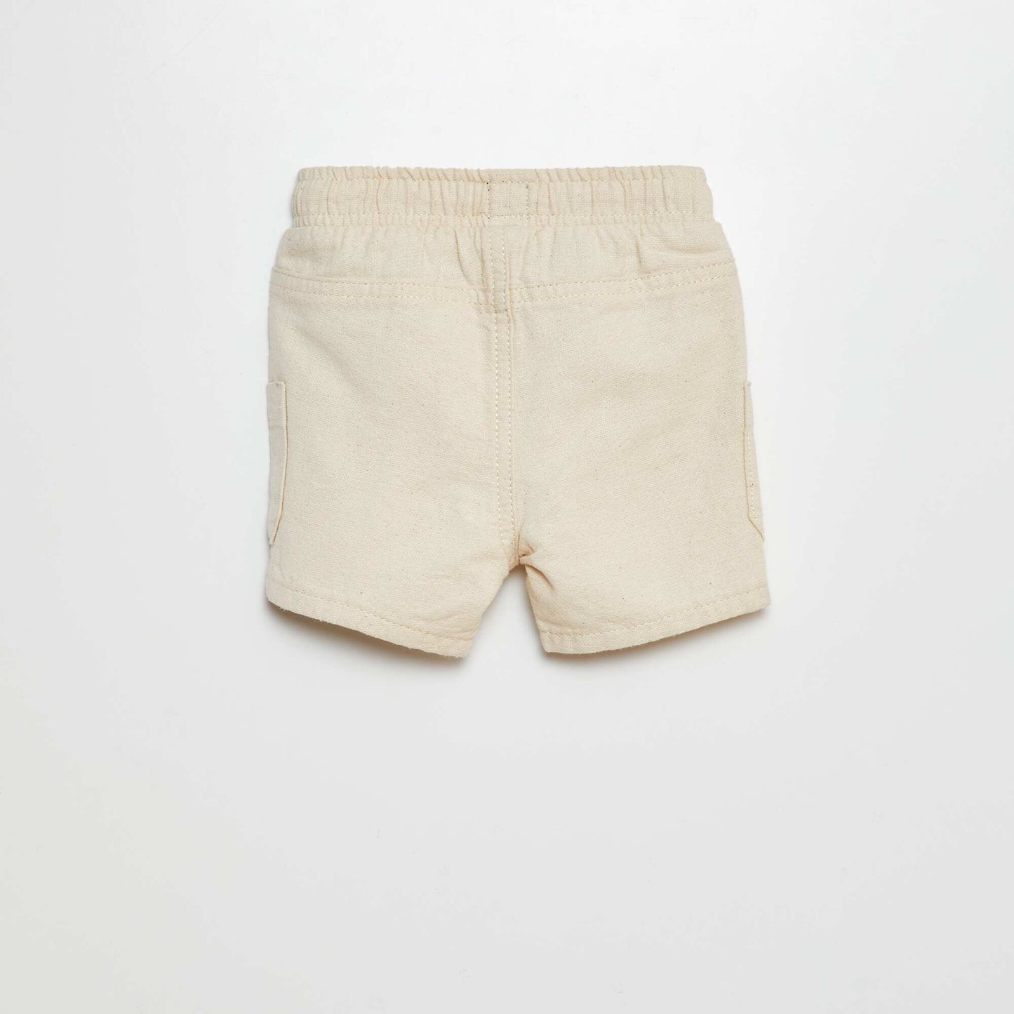Bermuda shorts with patch pockets WHITE