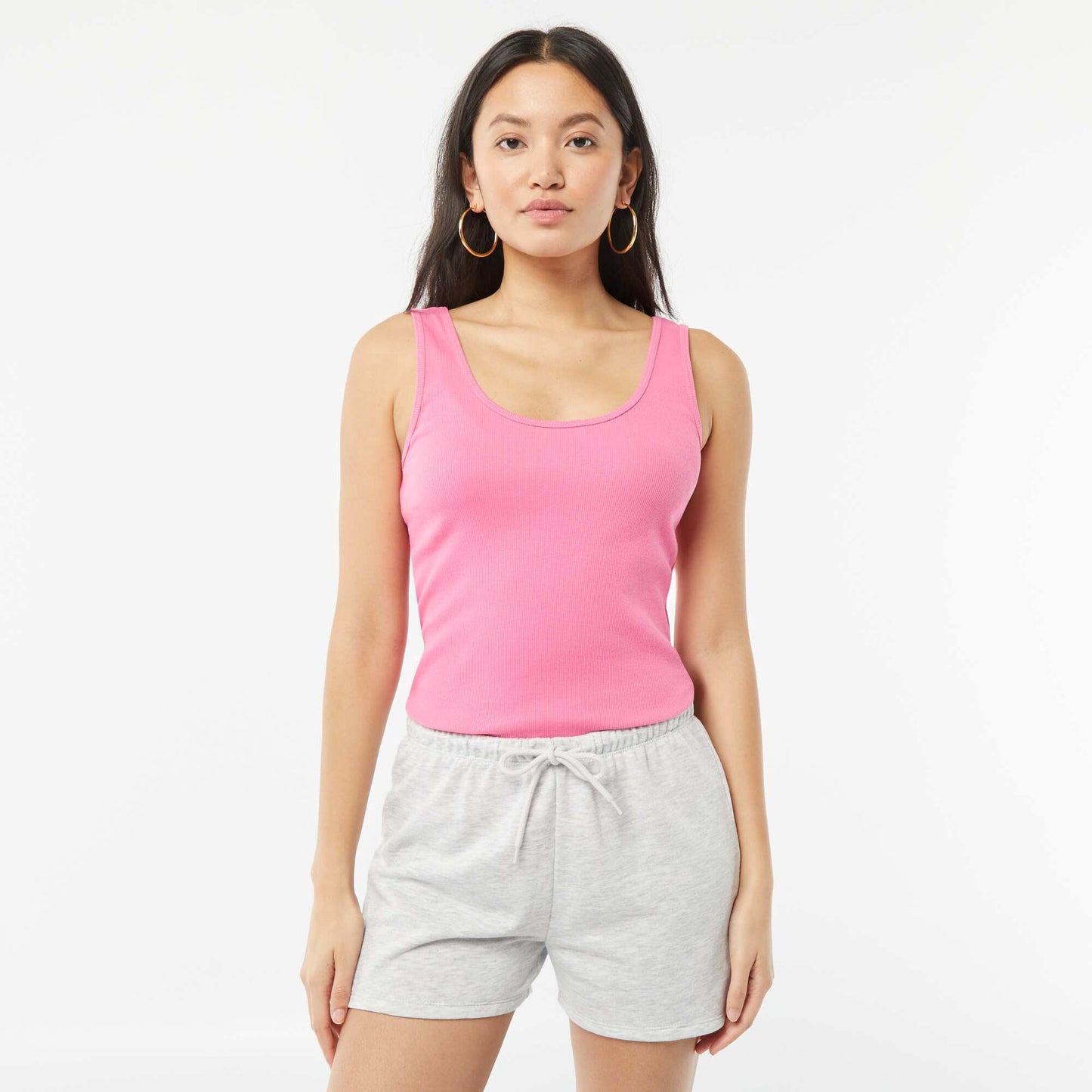 Sweatshirt fabric shorts GREY