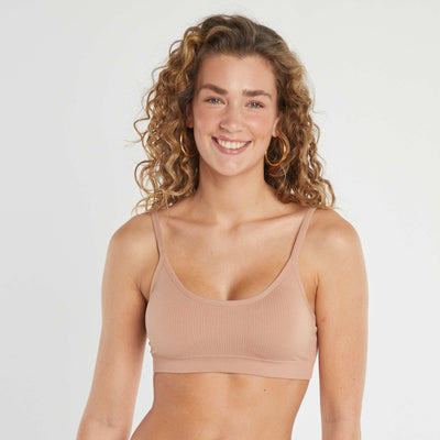 Pack of 2 ribbed bralettes PINK