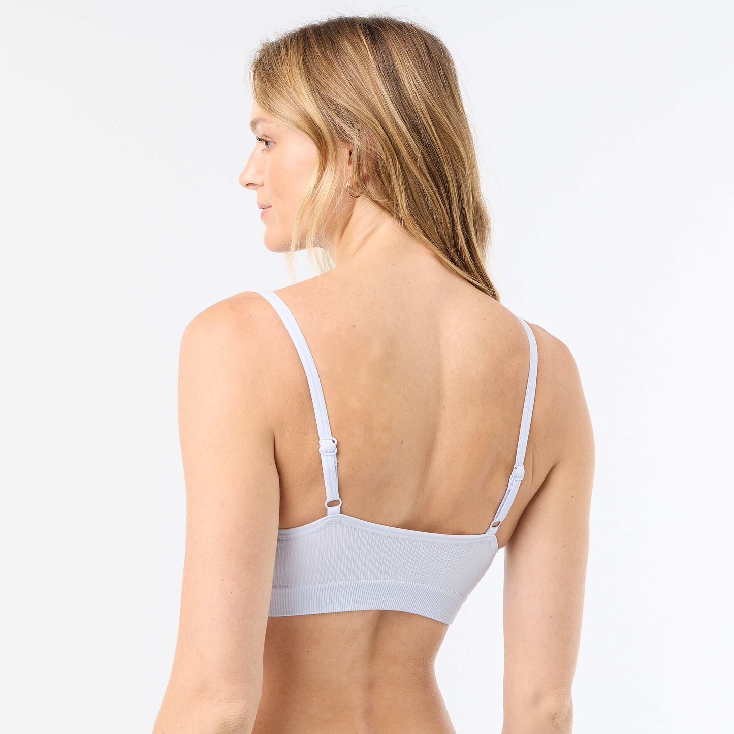 Pack of 2 ribbed bralettes GREY