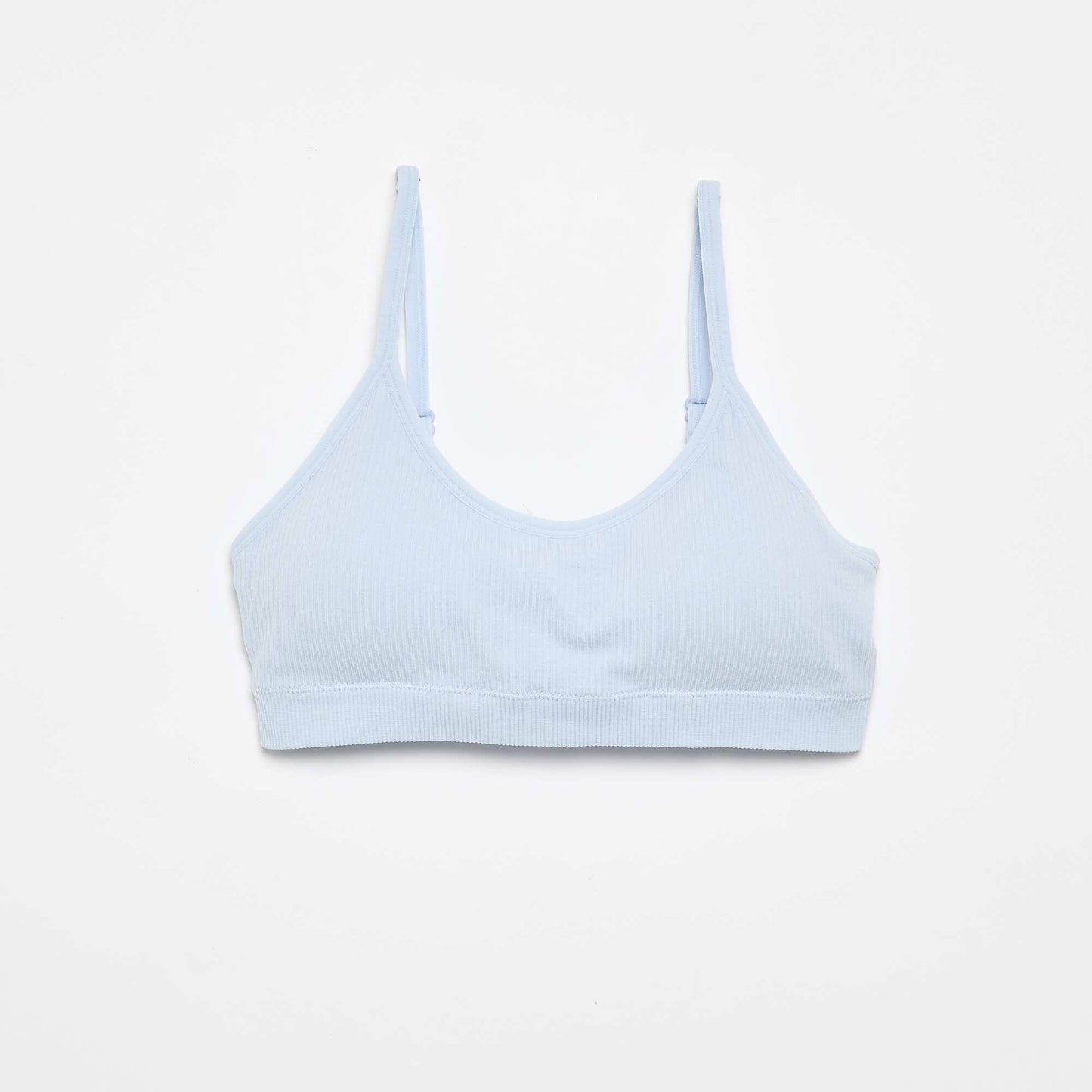 Pack of 2 ribbed bralettes GREY