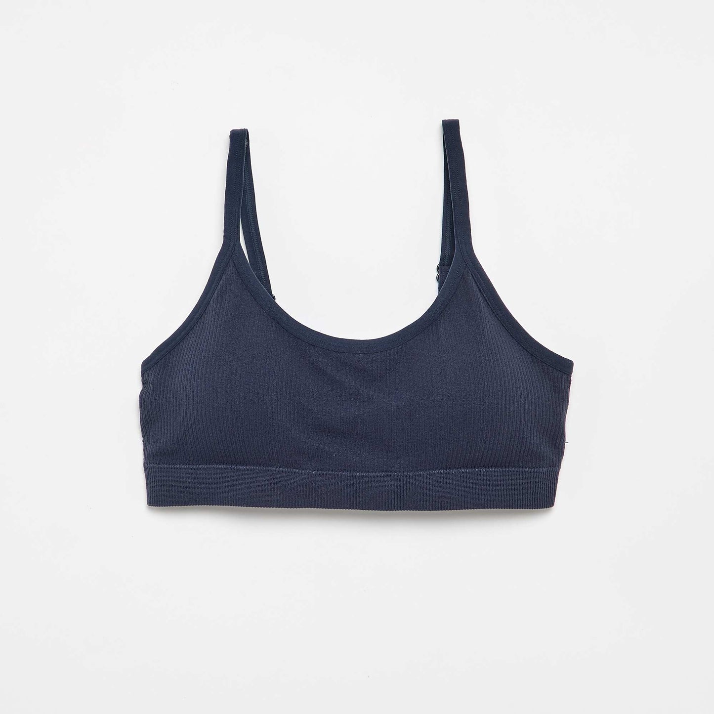 Pack of 2 ribbed bralettes GREY