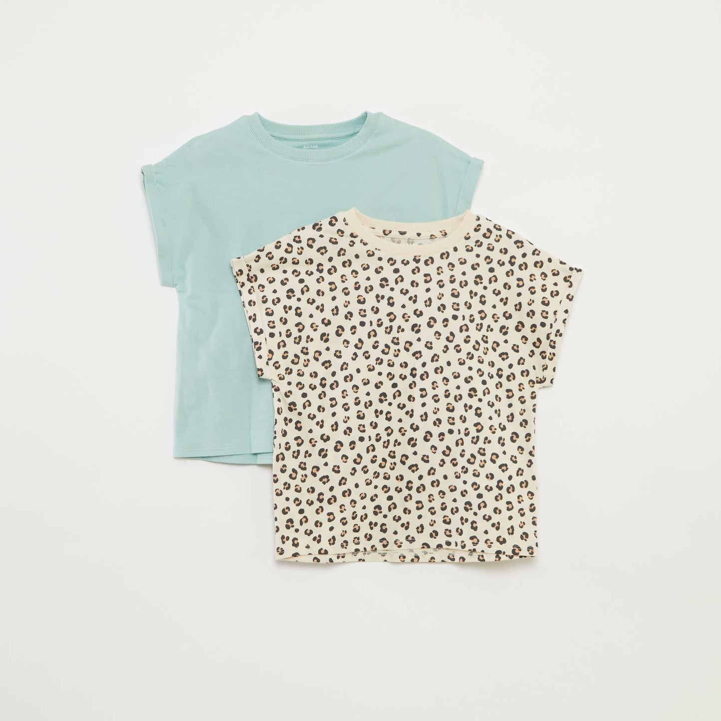 Pack of 2 cotton T-shirts BEIGE