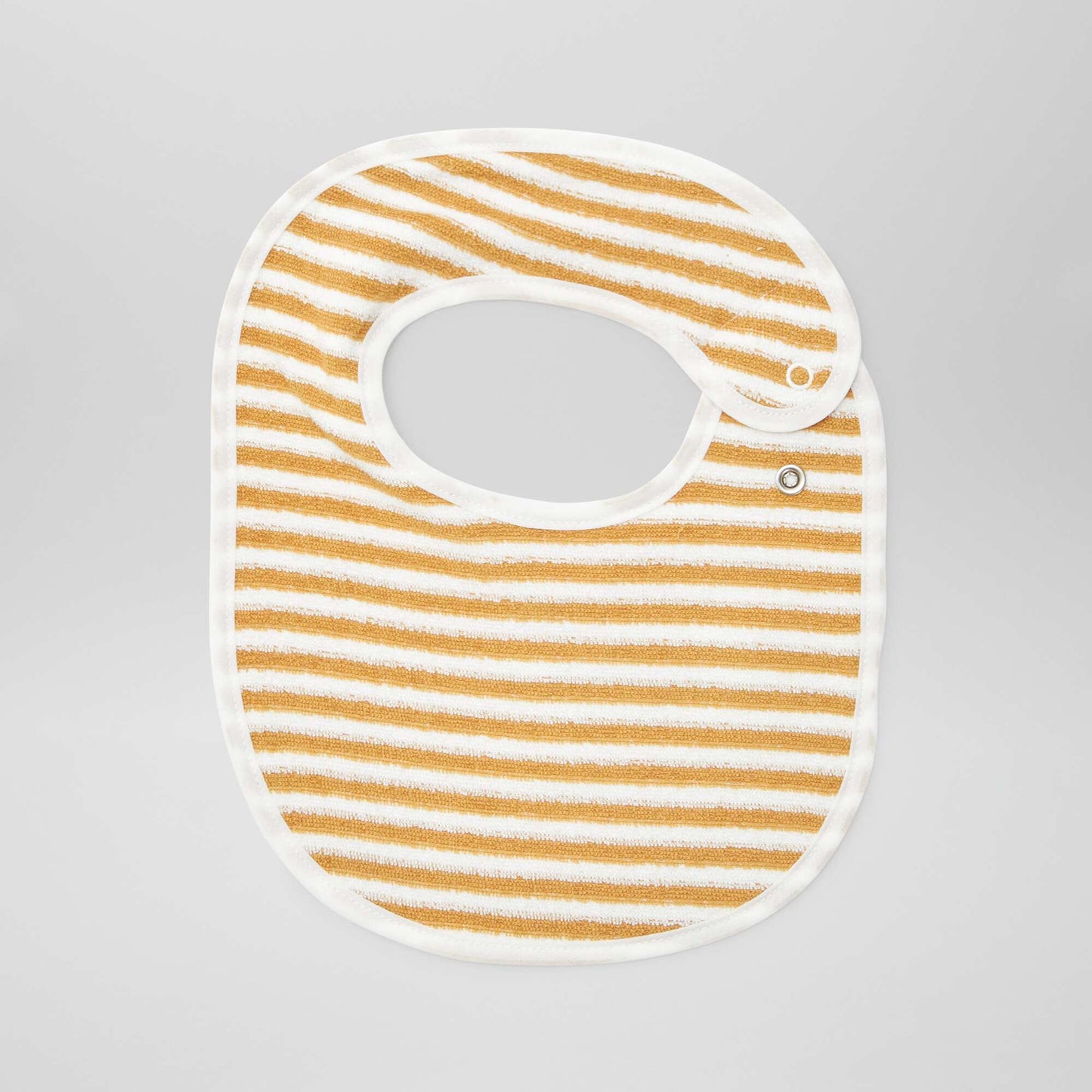 5 bibs with decorative prints and press-stud fastening BROWN