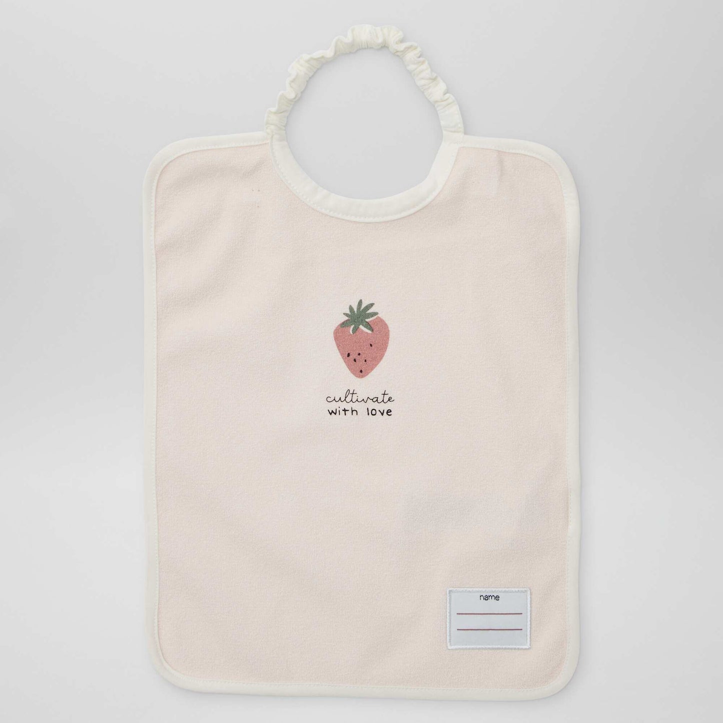 Pack of 2 bibs with elasticated neck WHITE