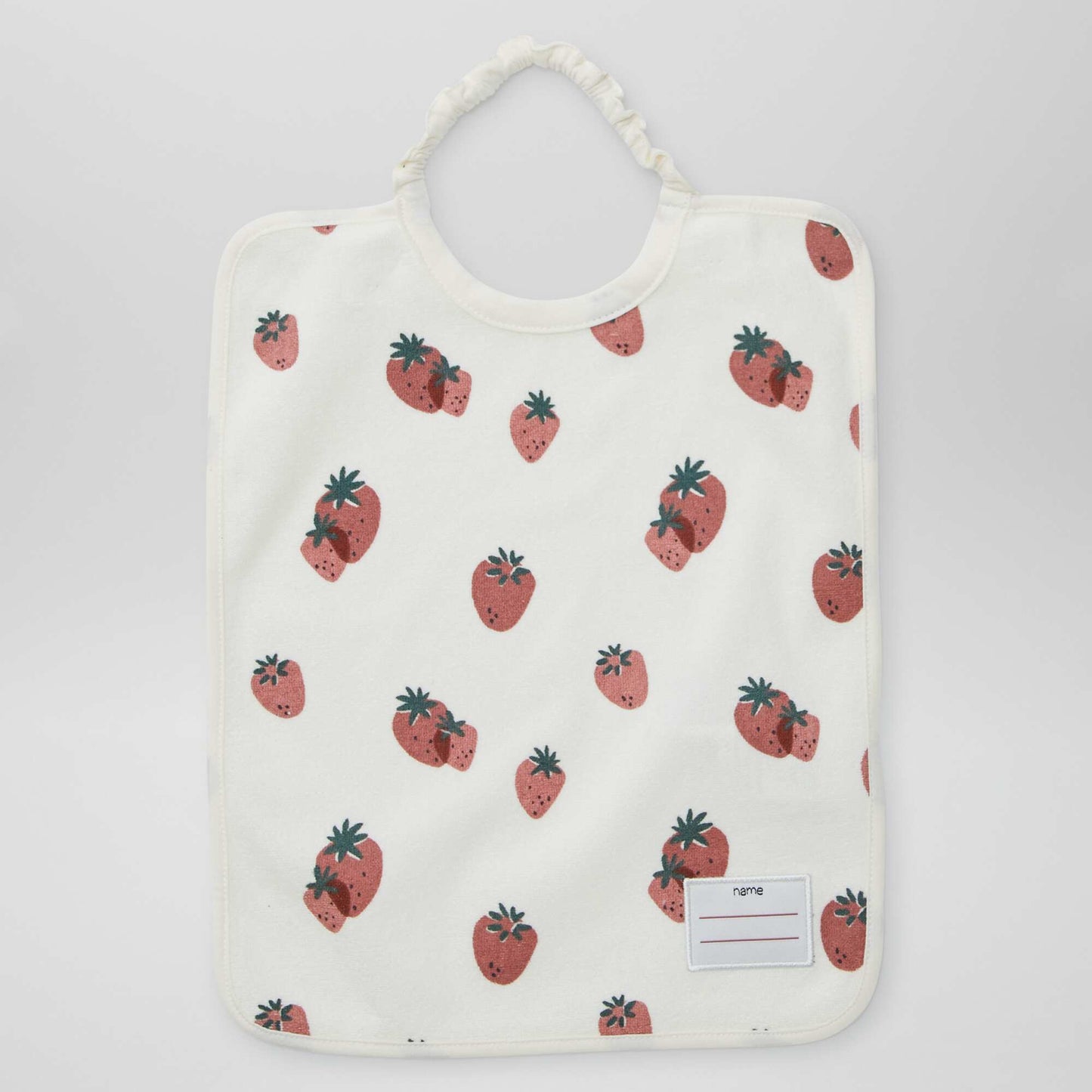 Pack of 2 bibs with elasticated neck WHITE