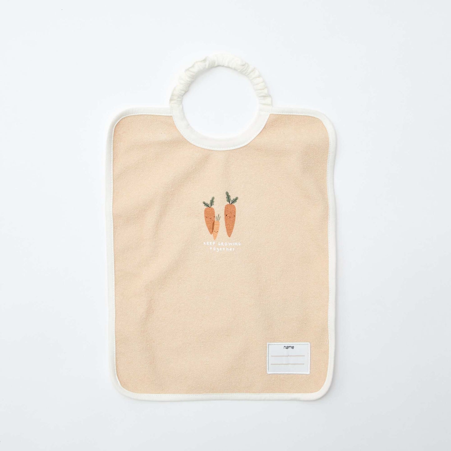 Pack of 2 bibs with elasticated neck WHITE