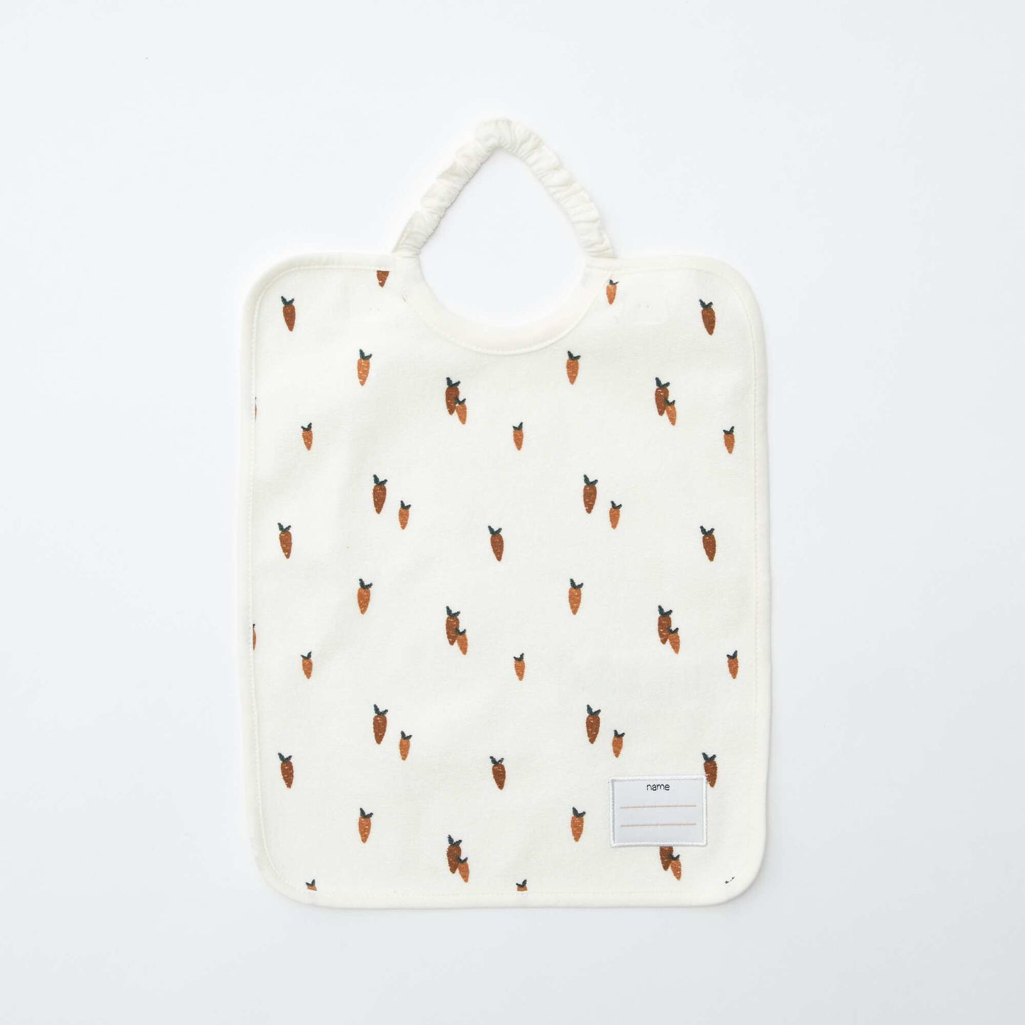 Pack of 2 bibs with elasticated neck WHITE