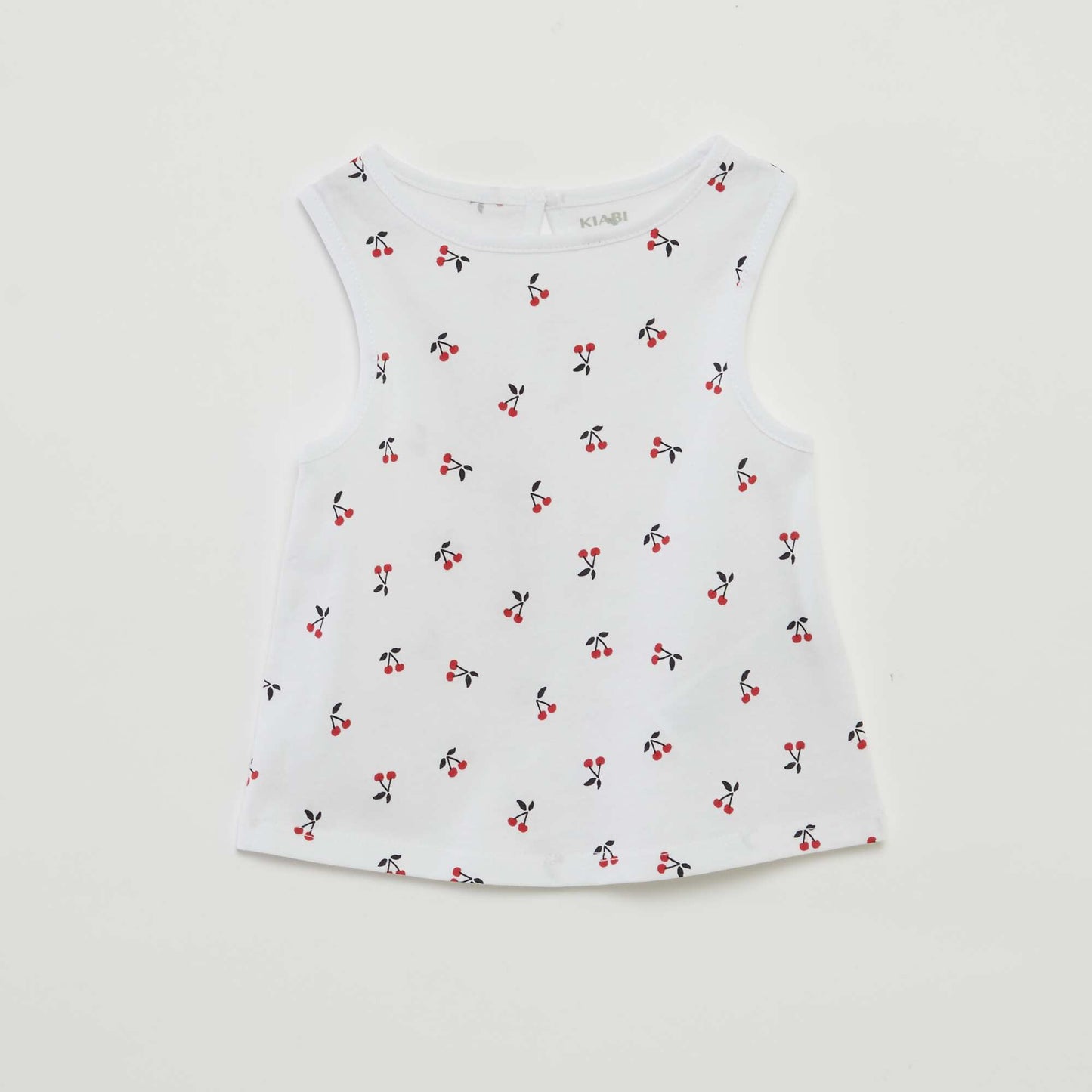 Pack of vest tops with wide straps WHITE