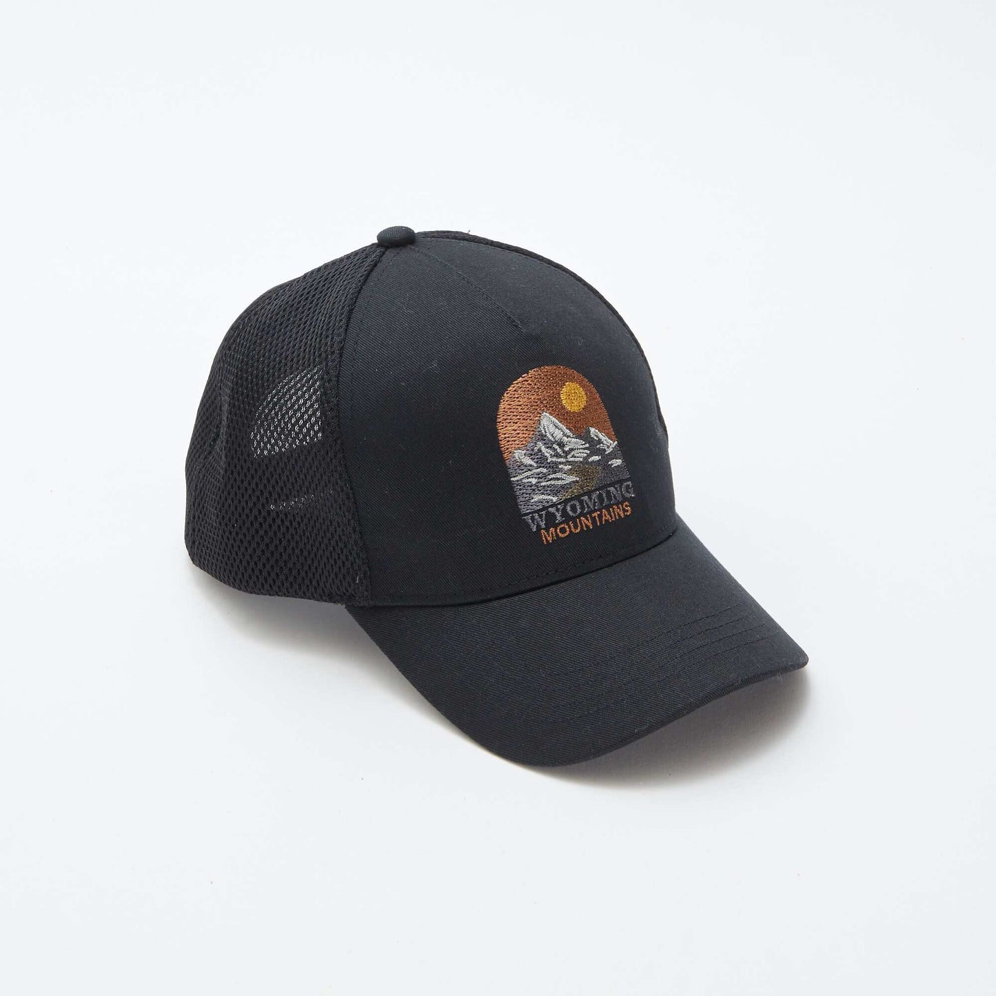 Embroidered cap BLACK