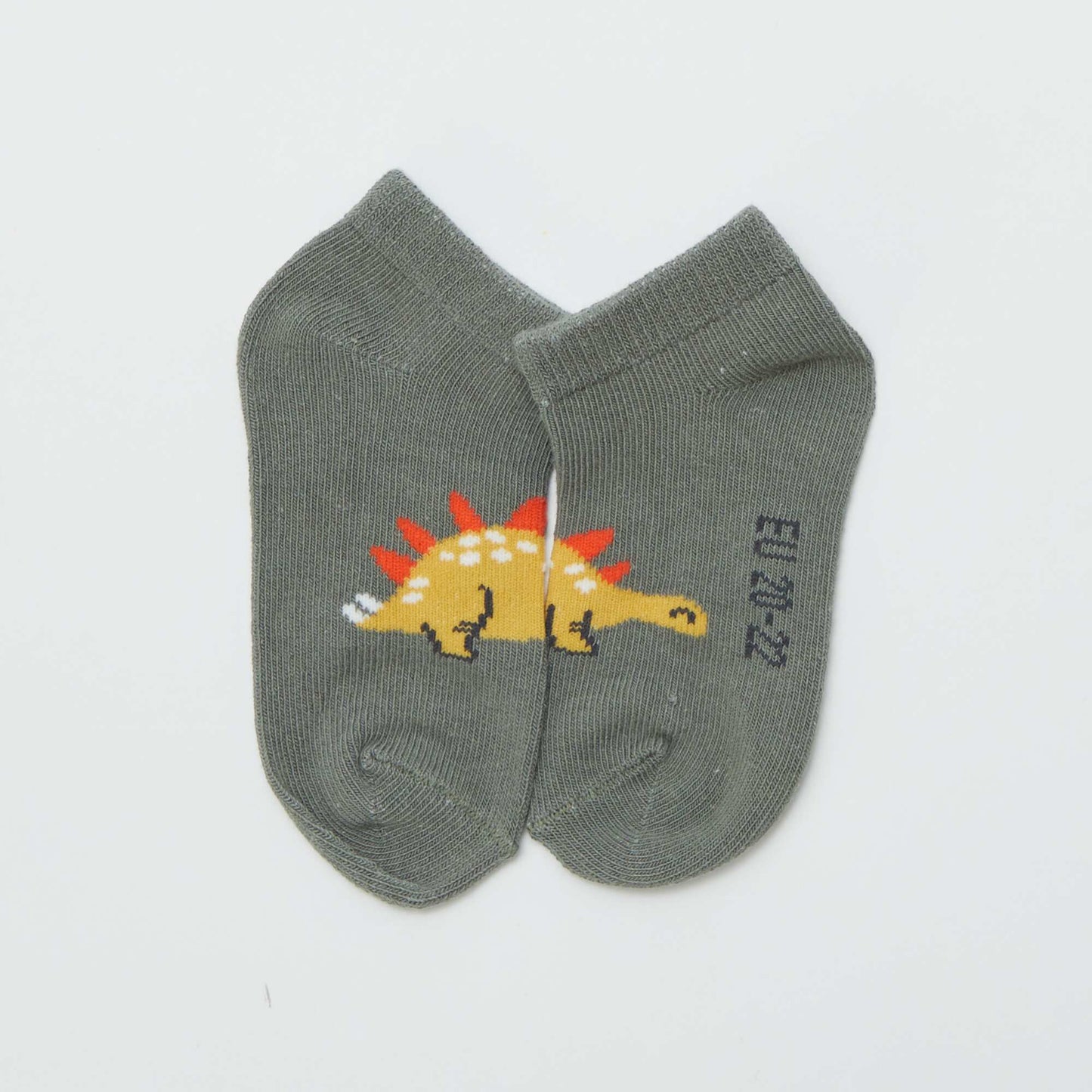 Pack of 5 pairs of invisible socks GREEN