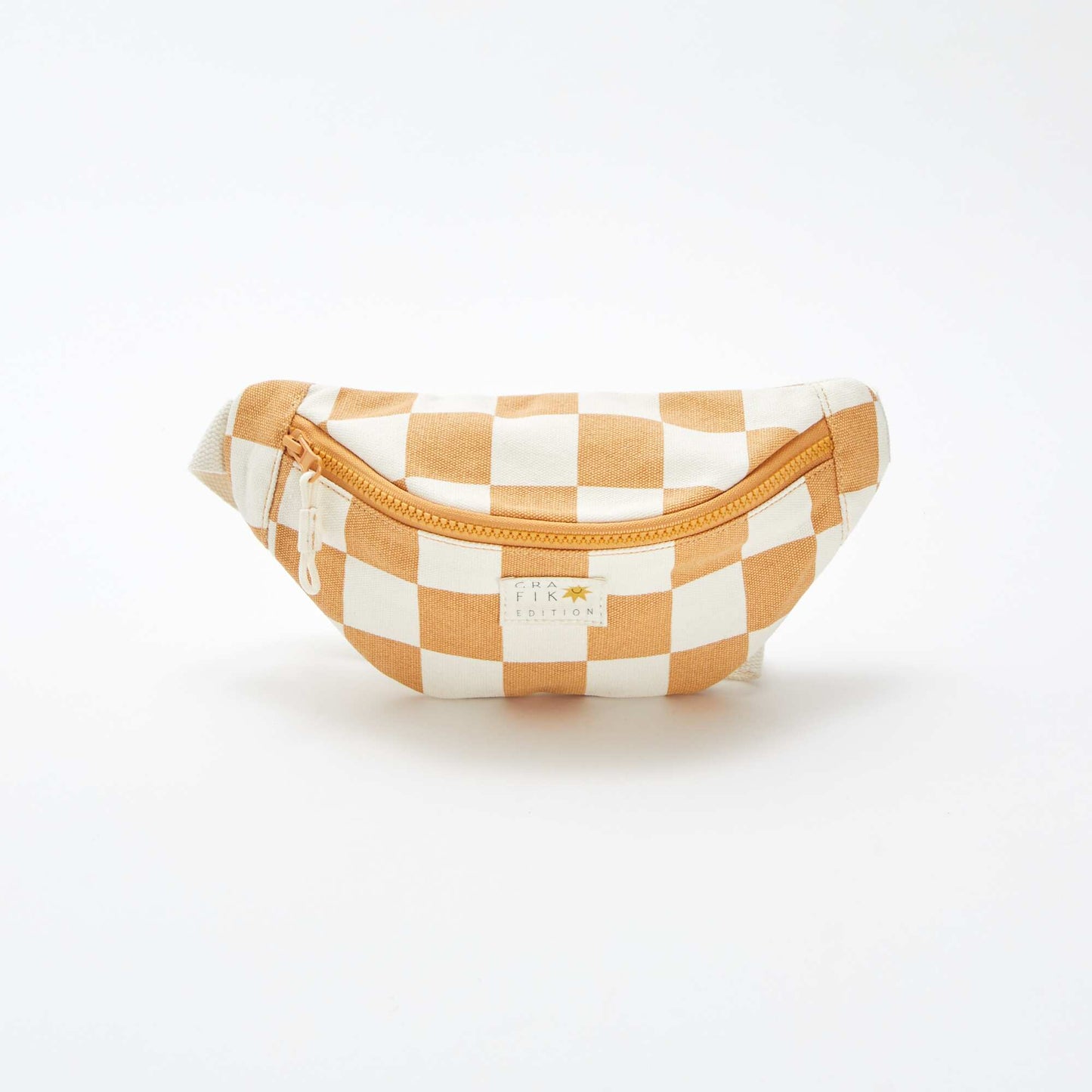 Canvas waist bag BROWN