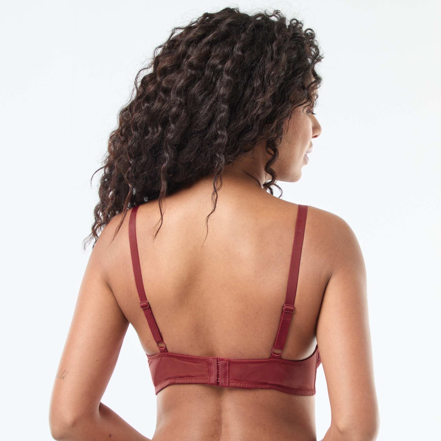 Lace Full-Cup Balconette Bra RED