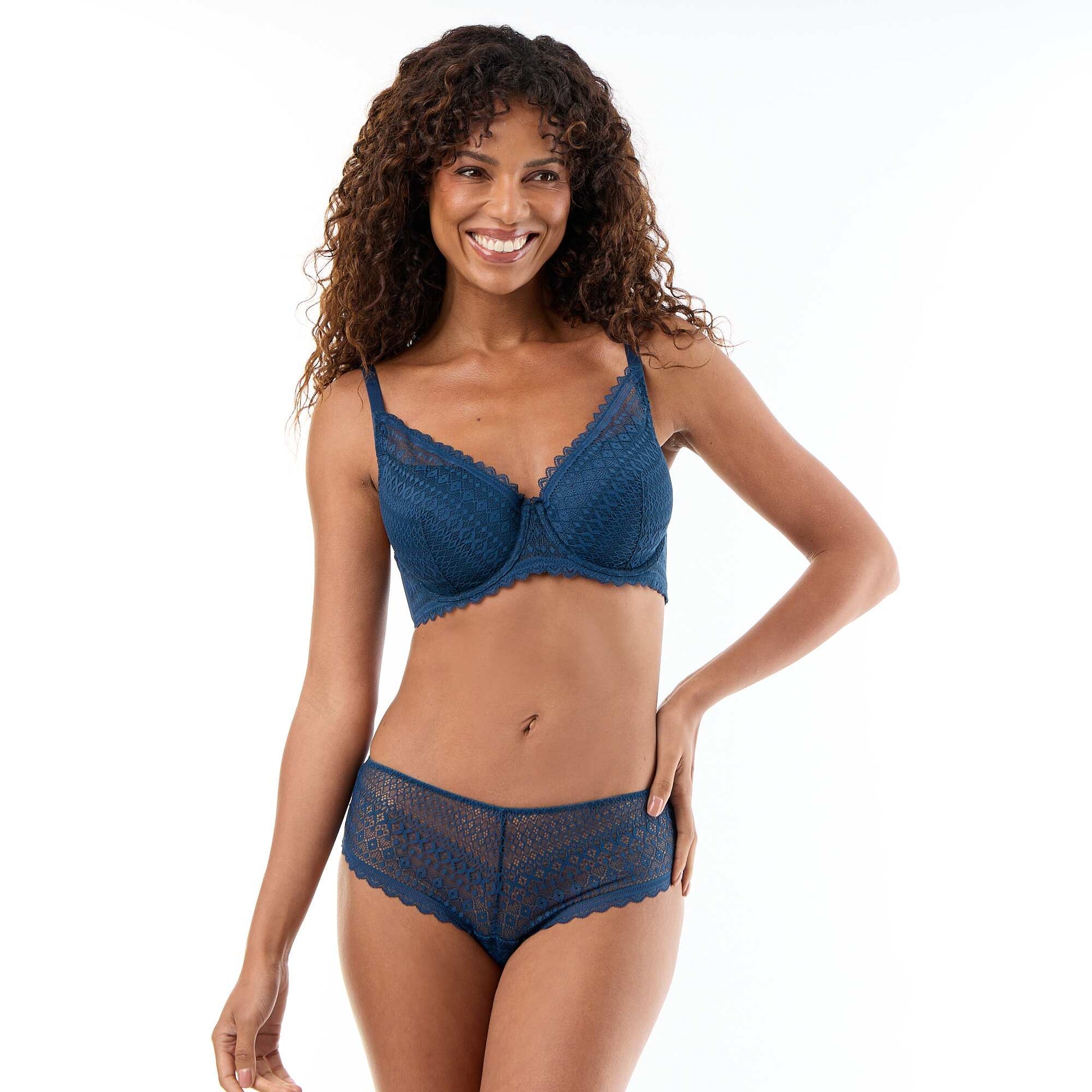 Lace shorty BLUE