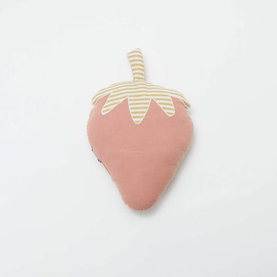 Fruit and Vegetable Shaped Cushion - Strawberry PINK