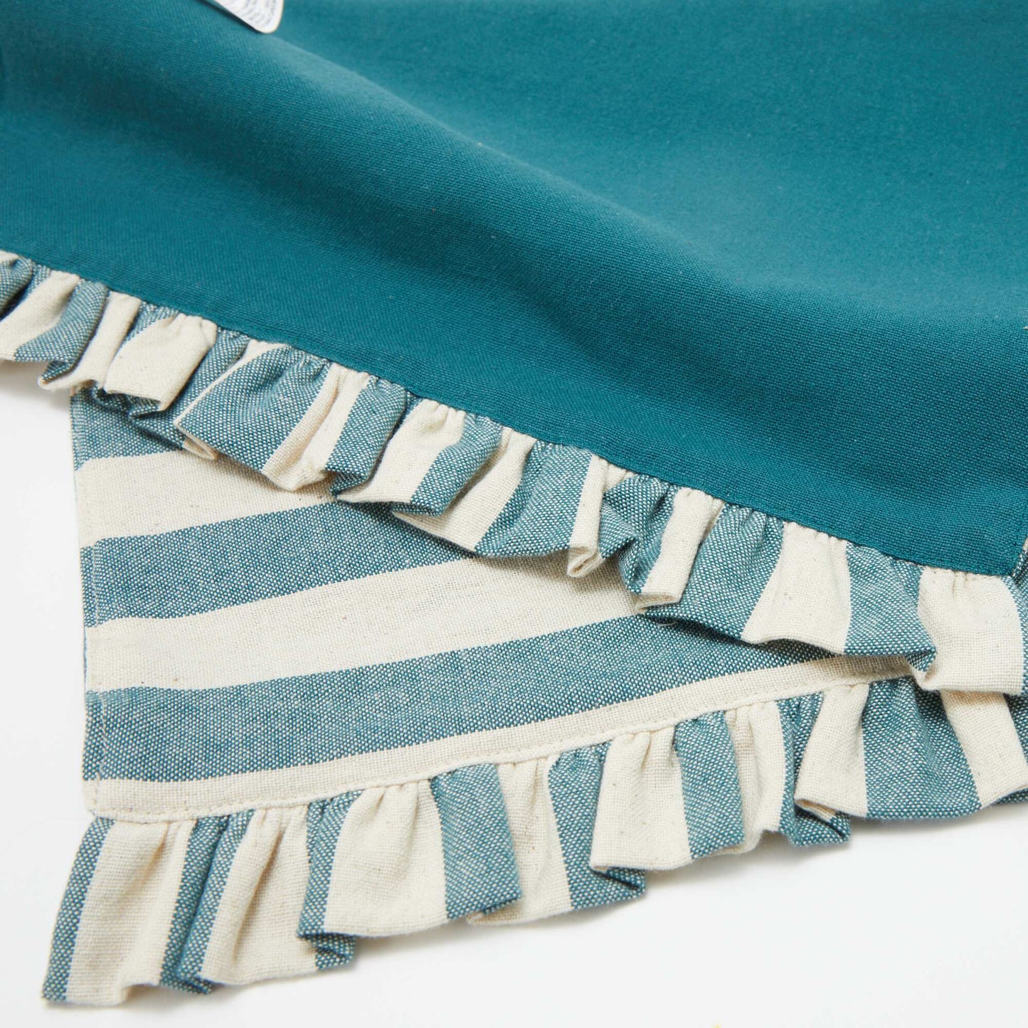 Set of 2 Placemats (32x45 cm) with Ruffled Edges BLUE